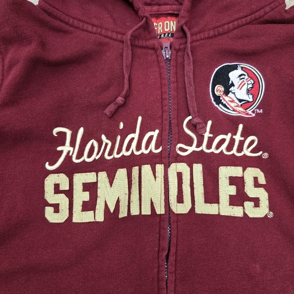 Florida State Seminoles Zip Up Hoodie Cover One Brand Womens Medium - Picture 4 of 4